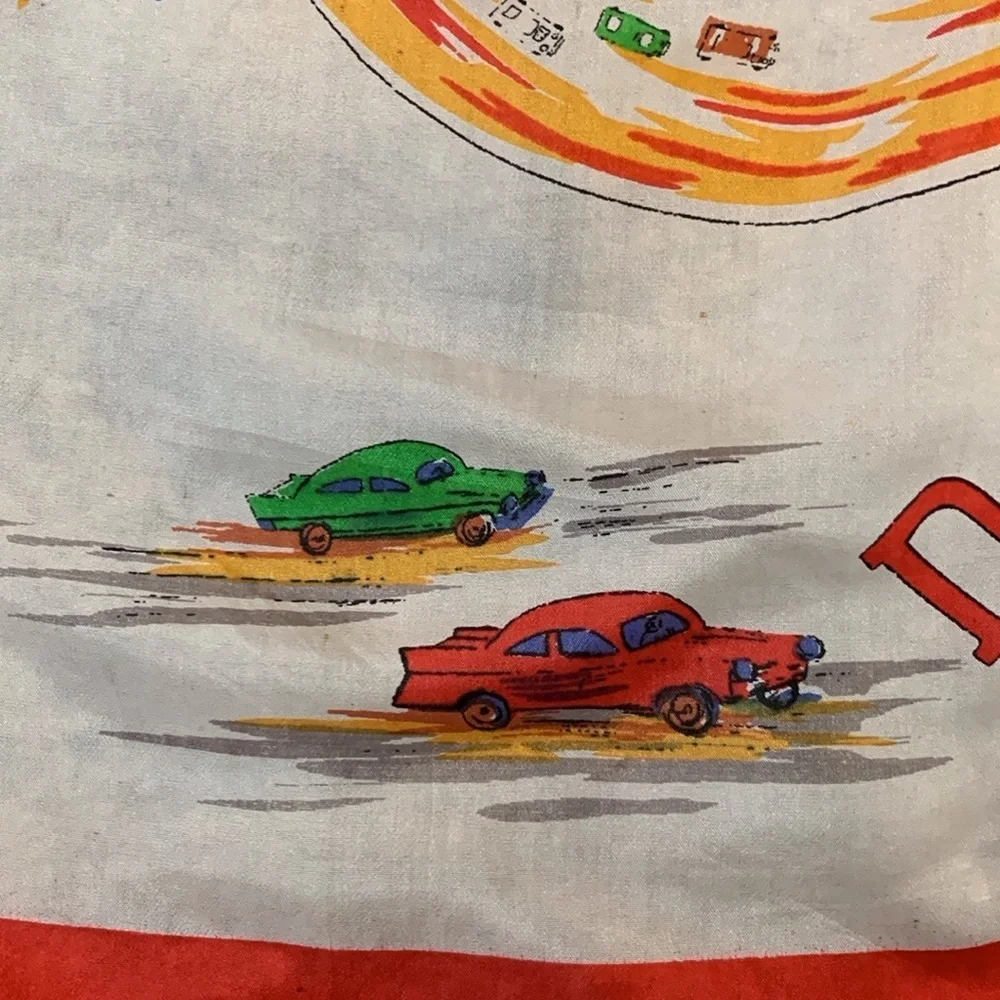 Vintage NASCAR silk scarf Southern 500 / Darlington, SC